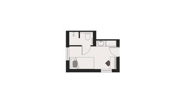 Zimmerplan Einzelzimmer Hotel ANDER