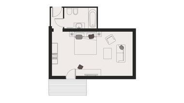 Planimetria Junior Suite Hotel ANDER